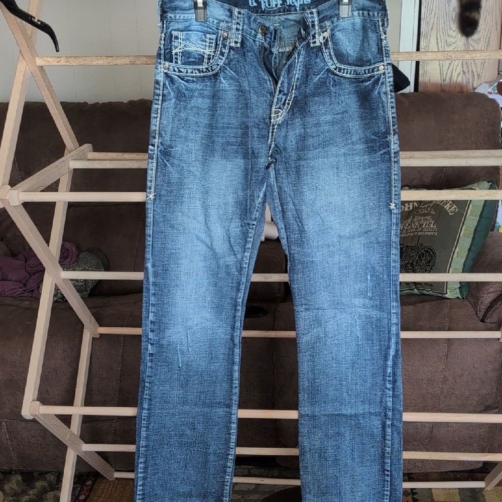 Blue Bootcut Jeans with Classic Style
